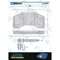 Тормозные колодки, дисковые, комплект FOMAR FRICTION FO 474081 2901 1 4315254 5U8DV47