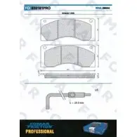 Тормозные колодки, дисковые, комплект FOMAR FRICTION DVYLK5 FO 630181 4315367 2 9044
