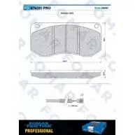 Тормозные колодки, дисковые, комплект FOMAR FRICTION FO 676281 IQ0EVDD 29 097 4315472