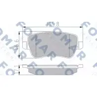 Тормозные колодки, дисковые, комплект FOMAR FRICTION FO 847181 4315591 24 348 GNSZO69