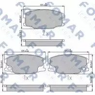 Тормозные колодки, дисковые, комплект FOMAR FRICTION 4315667 29 242 29243 FO 898581
