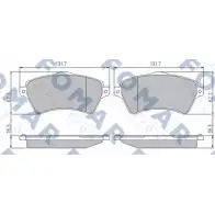 Тормозные колодки, дисковые, комплект FOMAR FRICTION RX0PH 23 615 FO 905881 4315726