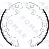 Тормозные колодки, комплект FOMAR FRICTION FO 9096 4315780 62YK6 Z 15615