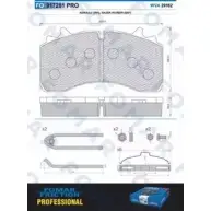 Тормозные колодки, дисковые, комплект FOMAR FRICTION CJ1AP 29 162 4315817 FO 917281