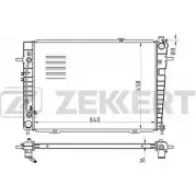 Радиатор охлаждения двигателя ZEKKERT GRS7GL 4319495 182N X MK-1192