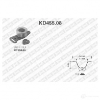 Комплект ремня ГРМ NTN-SNR KD455.08 3413520319786 E 2494SQ 1166006