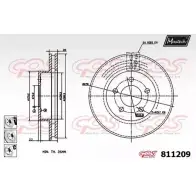 Тормозной диск MAXTECH 2QDUY7 4325733 811209.6880 811 209