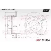 Тормозной диск MAXTECH 4325743 811214.0000 81121 4 Q8WSPD
