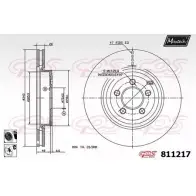 Тормозной диск MAXTECH 8112 17 2U23CZ 811217.6060 4325756