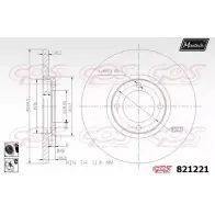 Тормозной диск MAXTECH 821221.6060 821 221 4325812 GGG4L
