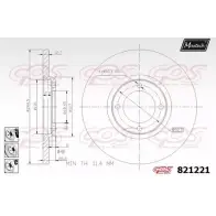 Тормозной диск MAXTECH 82 1221 4325813 821221.6880 JRRQZMR
