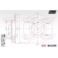 Тормозной диск MAXTECH 821255.6980 4325818 WUTODFT 82 1255