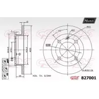 Тормозной диск MAXTECH 827001.6880 8270 01 ZH09X 4325881