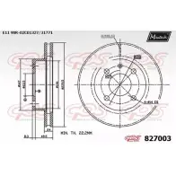 Тормозной диск MAXTECH 8270 03 4325887 827003.0000 KT7Q361