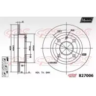 Тормозной диск MAXTECH 4325902 827006.6980 RTAFORD 827 006