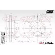 Тормозной диск MAXTECH 827014.6880 SQO7C 827 014 4325933