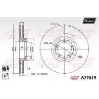 Тормозной диск MAXTECH 4325936 82 7015 827015.6060 UNHYUH3