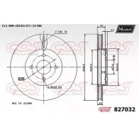 Тормозной диск MAXTECH 827032.0000 8270 32 T50744F 4325987