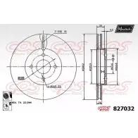 Тормозной диск MAXTECH 827032.6060 4325988 LA9AK5 8270 32