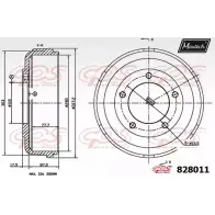 Тормозной барабан MAXTECH I0Z98 828011.0000 8280 11 4326052