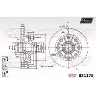 Тормозной диск MAXTECH 831175.6880 8 31175 S53P5CW 4326097