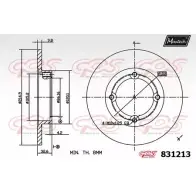 Тормозной диск MAXTECH COHXT 4326111 83 1213 831213.0000