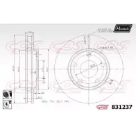 Тормозной диск MAXTECH GB6OZY 4326128 831237.6060 83123 7