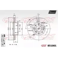 Тормозной диск MAXTECH 851001.6980 N5IQ50L 4326161 85 1001