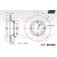 Тормозной диск MAXTECH D1FTL 85100 2 4326162 851002.0000