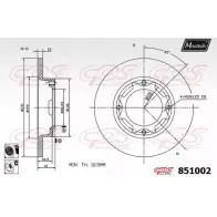 Тормозной диск MAXTECH 851002.6060 85 1002 4326163 4XMK79