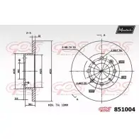 Тормозной диск MAXTECH 85100 4 VF50YK 4326170 851004.0000