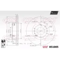 Тормозной диск MAXTECH QYQS1M 4326175 851005.6060 851 005