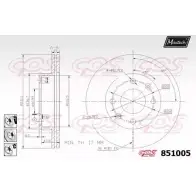 Тормозной диск MAXTECH 85 1005 851005.6880 4326176 M1WUKR