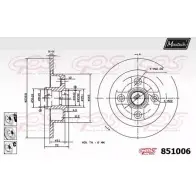 Тормозной диск MAXTECH 8510 06 4326181 KQF95 851006.6980