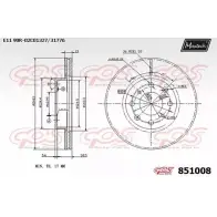 Тормозной диск MAXTECH 851008.0000 GSNIG 4326182 8510 08