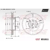 Тормозной диск MAXTECH 851011.0000 HRCZE 4326190 85 1011