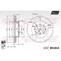 Тормозной диск MAXTECH O2SIW8 8510 11 4326191 851011.6060