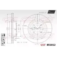 Тормозной диск MAXTECH V7SZ0F 851012.6980 851 012 4326197