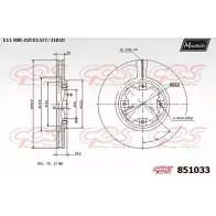 Тормозной диск MAXTECH XDOPL 851033.0000 4326214 851 033