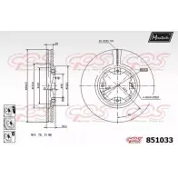 Тормозной диск MAXTECH 8510 33 851033.6980 W0XNR 4326217