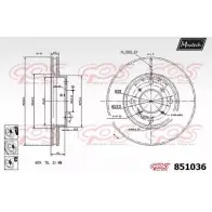 Тормозной диск MAXTECH 85103 6 WFGXWMK 4326229 851036.6980