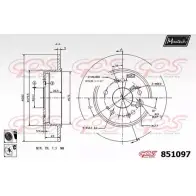 Тормозной диск MAXTECH 7CA2H 4326295 8 51097 851097.6060