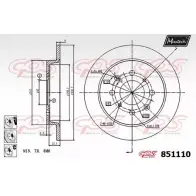 Тормозной диск MAXTECH OM7VORY 8 51110 851110.6880 Honda City