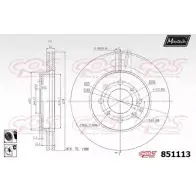 Тормозной диск MAXTECH 851113.6060 85111 3 0MEXD 4326343
