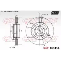 Тормозной диск MAXTECH 851114.0000 8 51114 4326346 S1R7Y1I