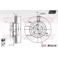 Тормозной диск MAXTECH 85 1114 851114.6060 FRLQ3 4326347