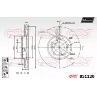 Тормозной диск MAXTECH 8JICCM 85112 0 4326368 851120.6880