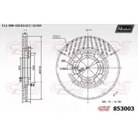 Тормозной диск MAXTECH 853003.0000 TQ2I4 85 3003 4326385