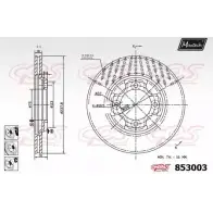 Тормозной диск MAXTECH 4326387 853003.6880 85 3003 GZSJJ