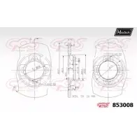 Тормозной диск MAXTECH FSX7NS 4326397 853008.0000 8530 08